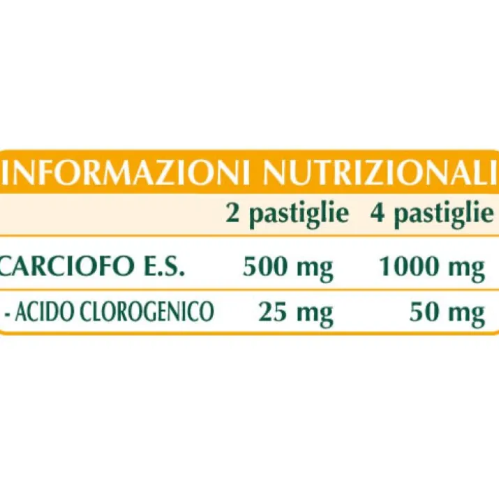 Carciofo Estratto Titolato Al 5% Dr. Giorgini 60 Pastiglie