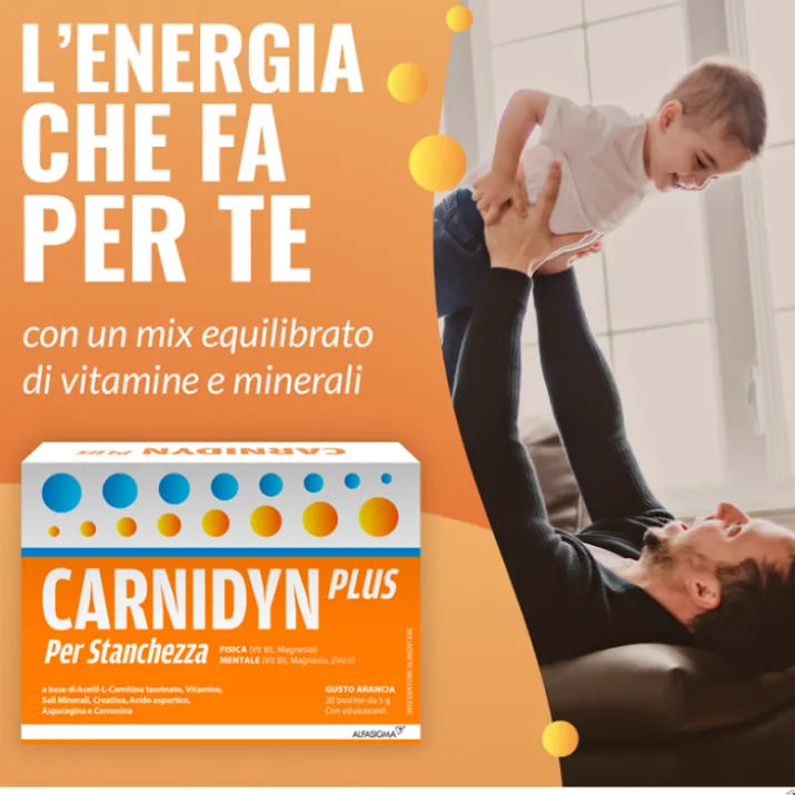 Carnidyn Plus Alfasigma 20 Bustine Arancia