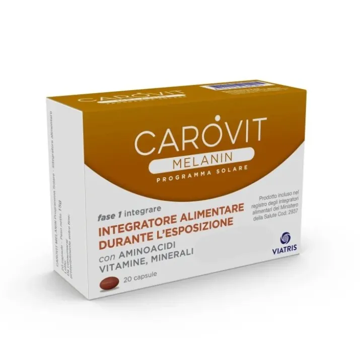 Carovit Melanin Solare Viatris 20 Capsule