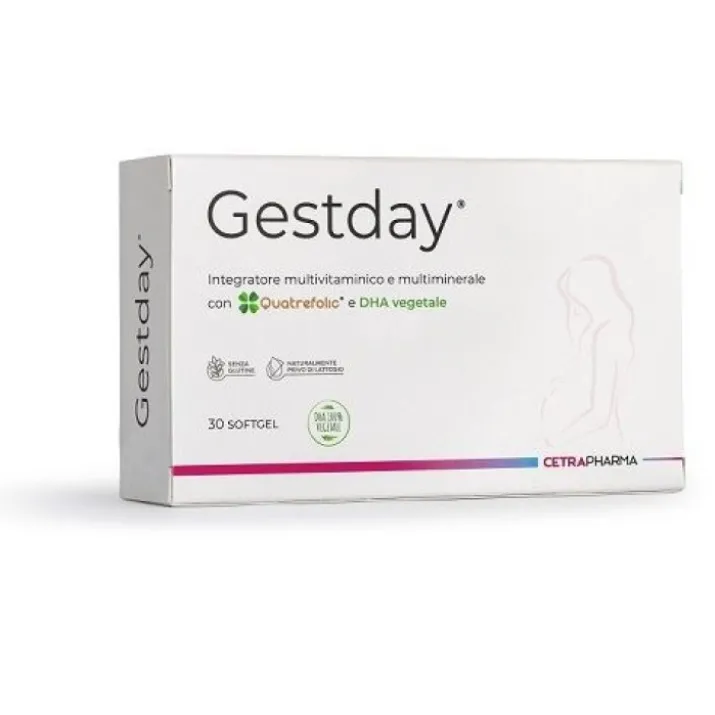CETRA PHARMA Gestday 30 Softgel Integratore Multivitaminico