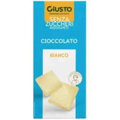 Cioccolato Bianco Senza Zuccheri Aggiunti Giusto 85g