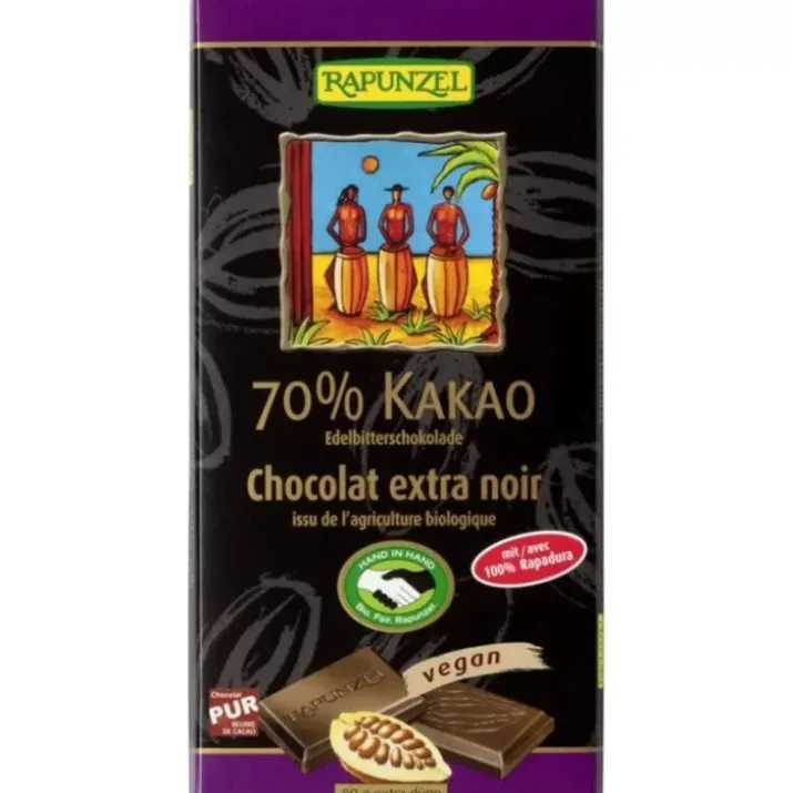 Cioccolato Fondente 70% Rapunzel 80g