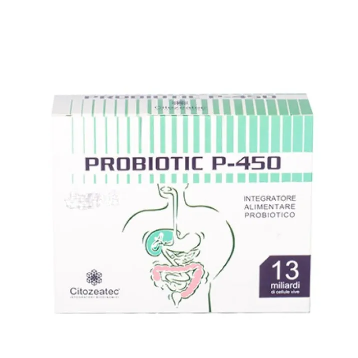 Citozeatec Probiotic P-450 Integratore Alimentare 24 Stick Monodose