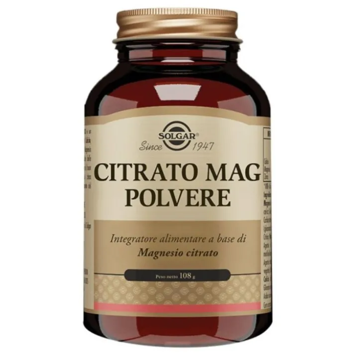 CITRATO MAG POLVERE SOLGAR 108g
