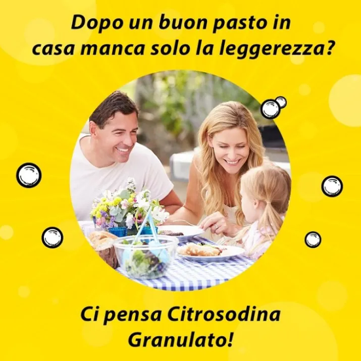 Citrosodina Granulato Effervescente Digestivo gusto Limone 150 gr