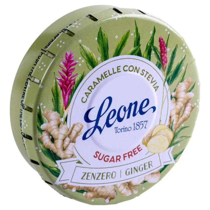 Click Clack Stevia Zenzero Pastiglie Leone 30g