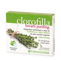 Clorofilla Farmaderbe 30 Compresse Masticabili