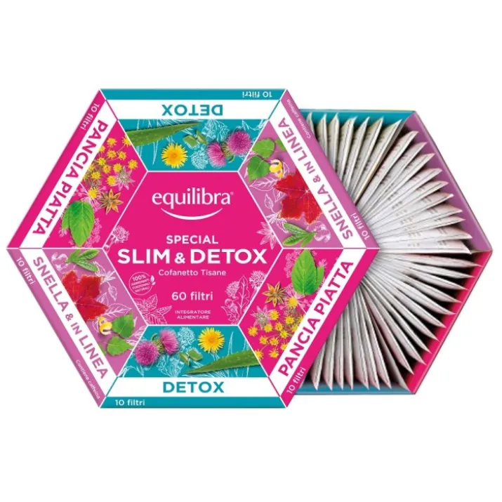 Cofanetto Tisane Slim&Detox Equilibra® 60 Filtri