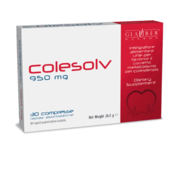 Colesolv 950mg Glauber Pharma 30 Compresse