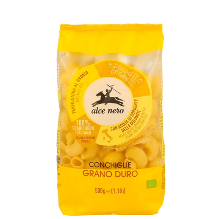 Conchiglie Di Grano Duro Biologiche Alce Nero 500g