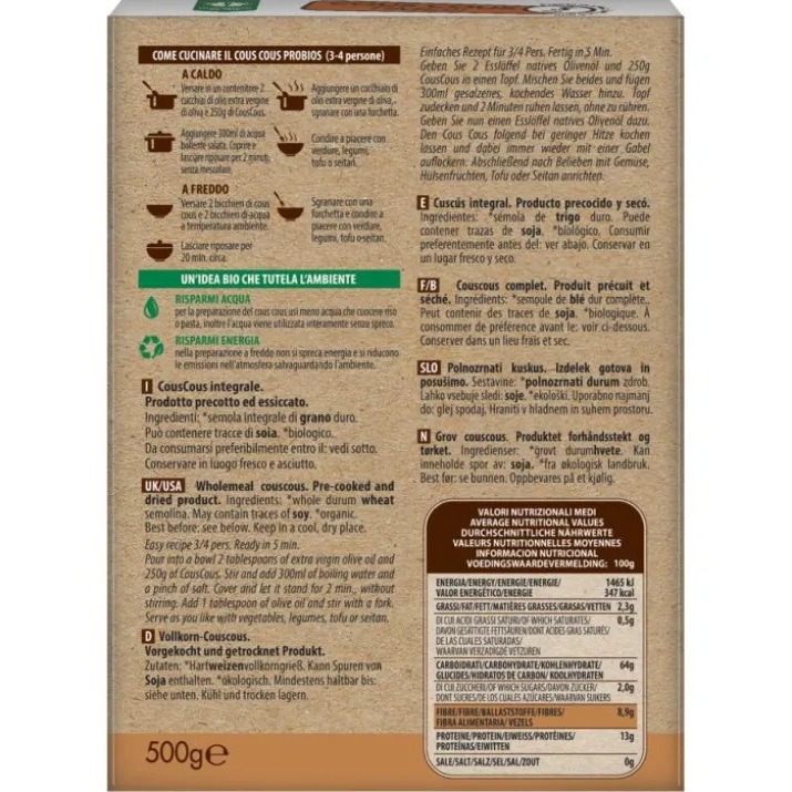 Cous Cous Integrale Probios 500g