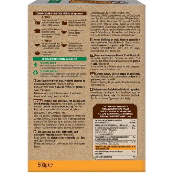 Cous Cous Mais Probios 500g