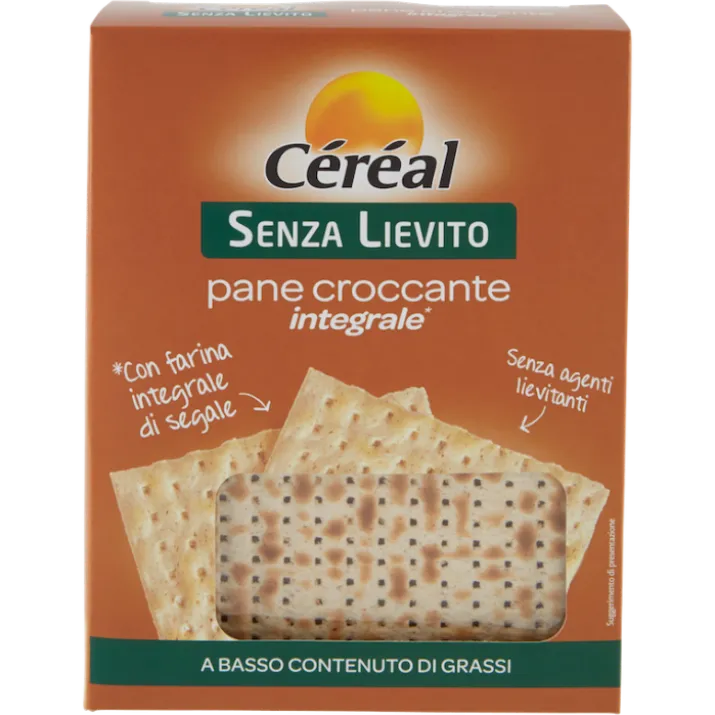 Céréal Senza Lievito Pane Croccante Integrale 180g