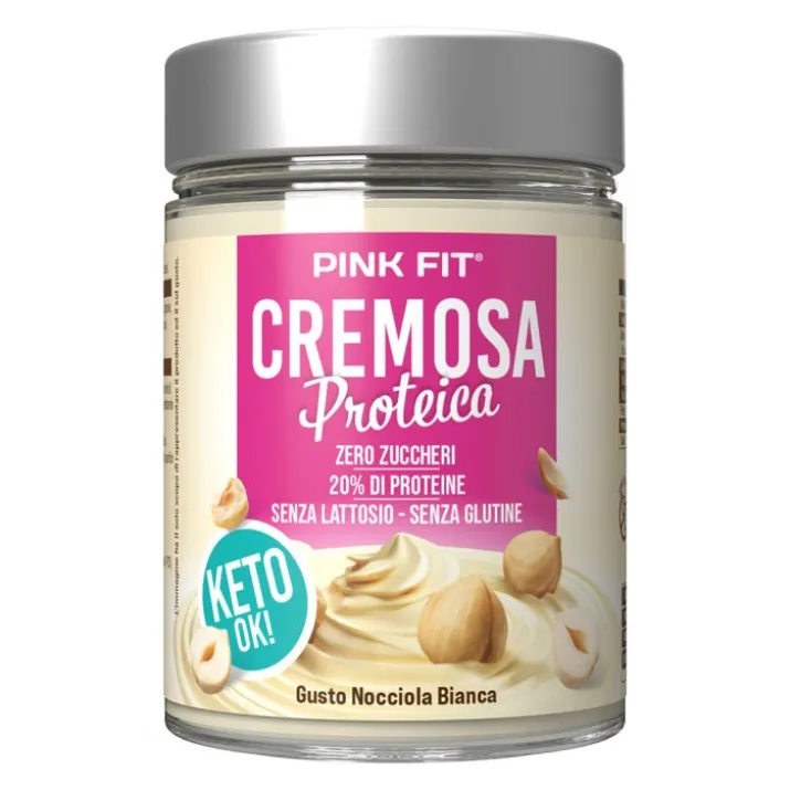Cremosa Proteica Nocciola Bianca Pink Fit 300g