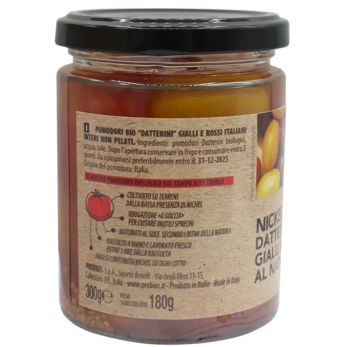 Datterini Interi Rossi E Gialli PROBIOS 300g