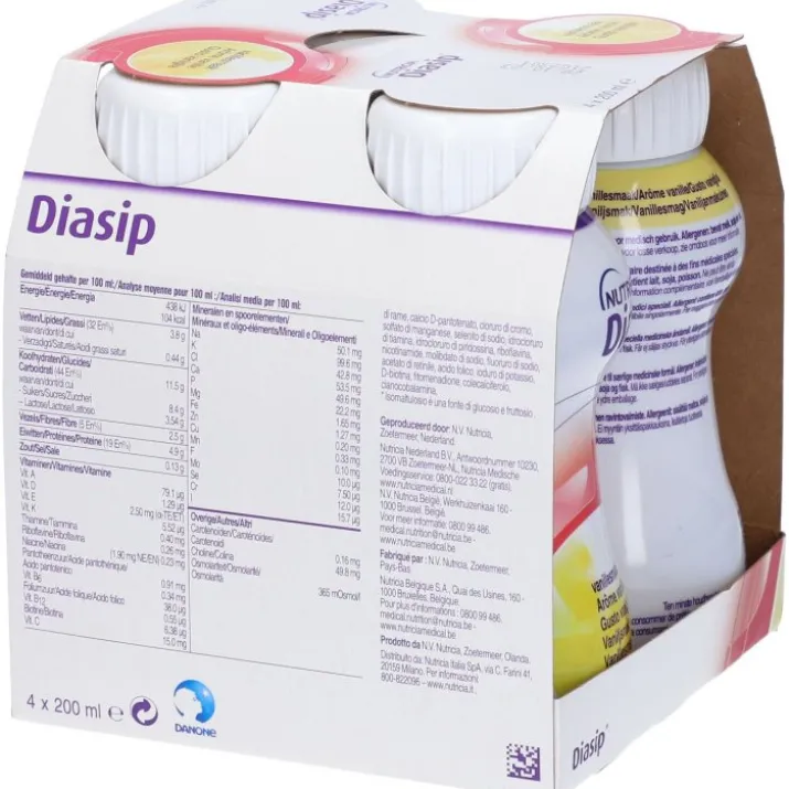 Diasip Vaniglia Nutricia 4x200ml