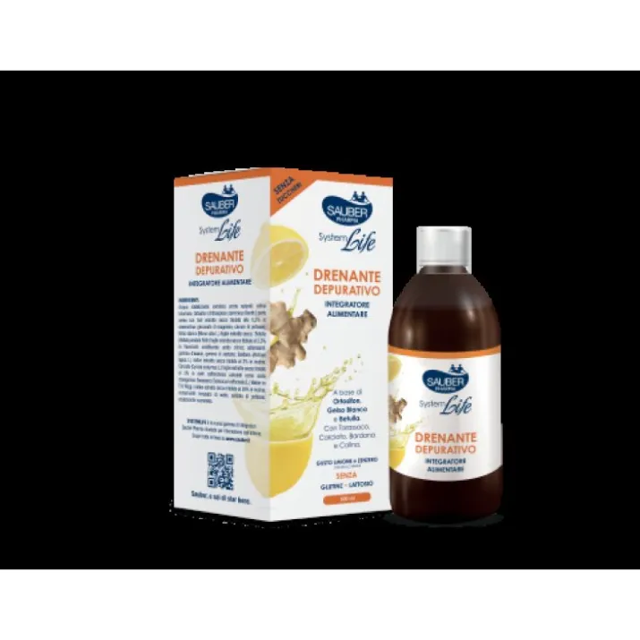 Drenante Depurativo Sauber System Life 500ml