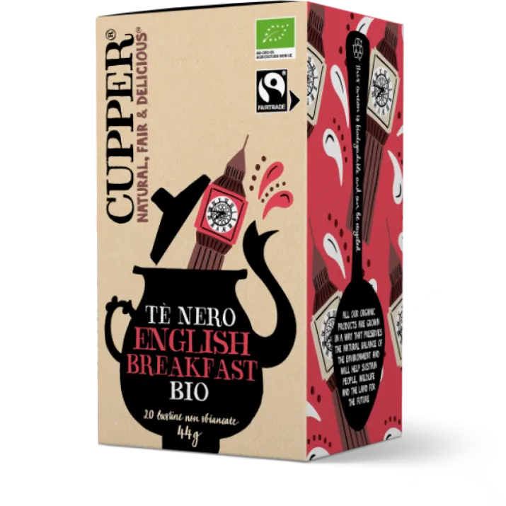 English Breakfast Tè Nero Biologico Cupper® 44g