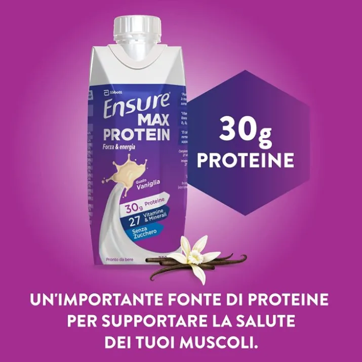 Ensure Max Protein Vaniglia Abbott 4x330ml