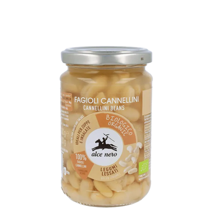 Fagioli Cannellini Lessati Biologici Alce Nero 300g