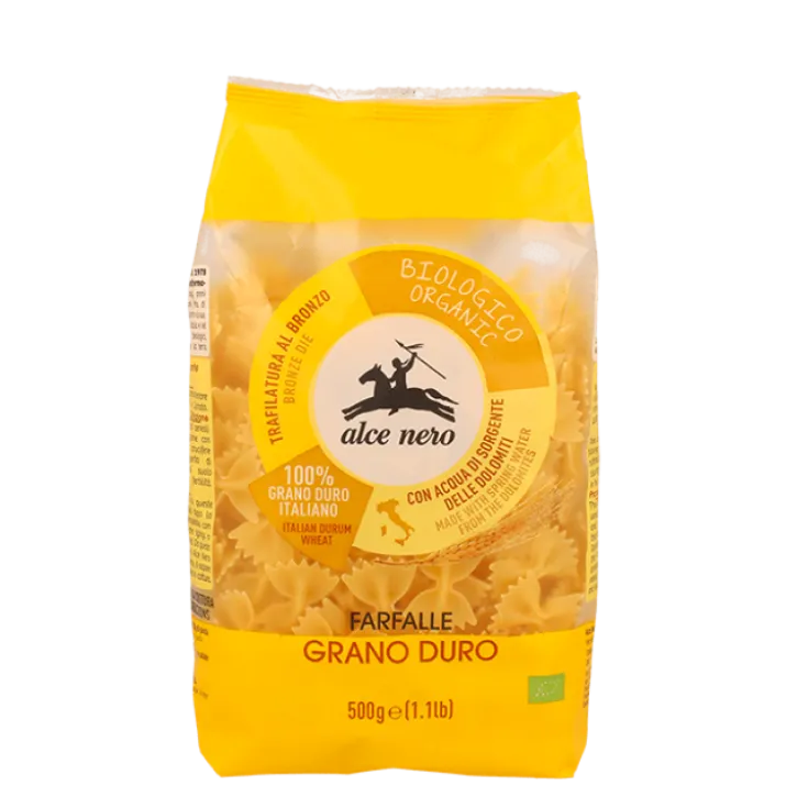 Farfalle Di Grano Duro Biologiche Alce Nero 500g
