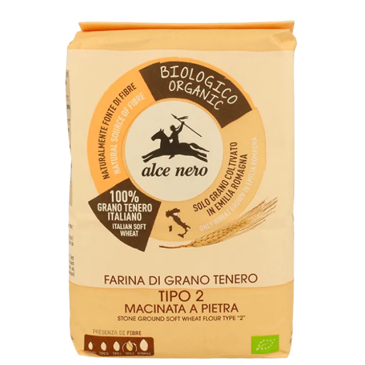 Farina Grano Tenero Tipo 2 Biologica Alce Nero 1Kg