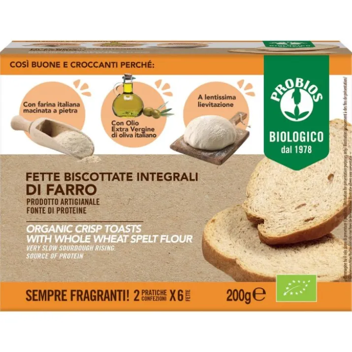 Fette Biscottate Integrali Di Farro Probios 200g