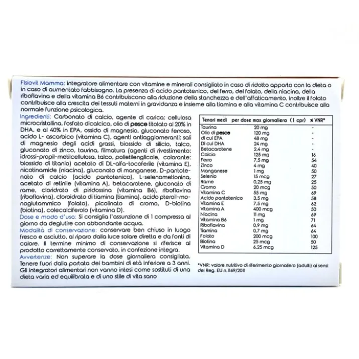 Fisiovit Mamma Piemme Pharmatech 30 Compresse