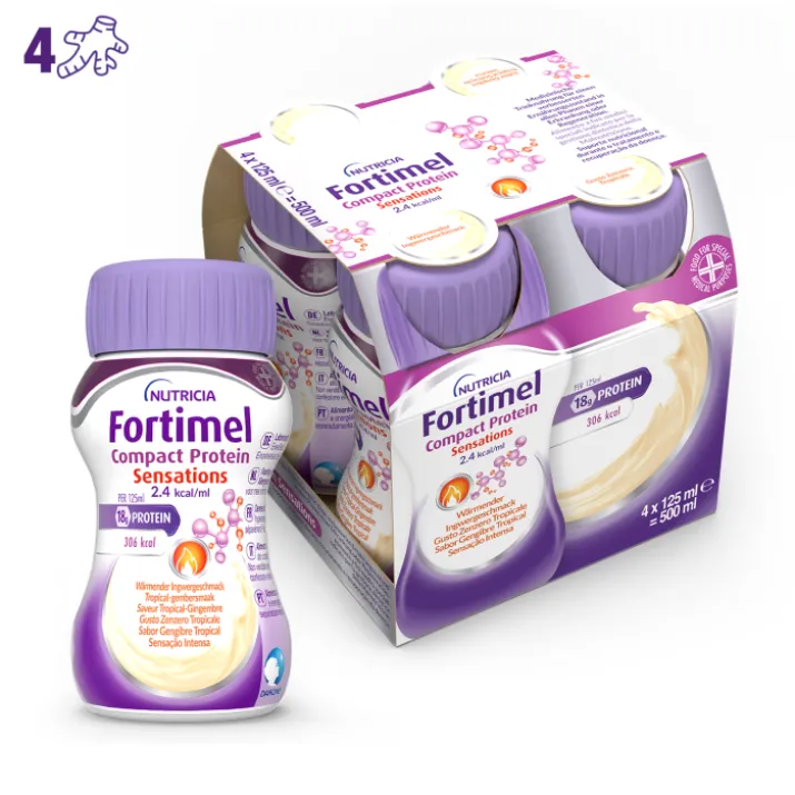 Fortimel® Compact Protein Zenzero Tropicale Nutricia 4x125ml