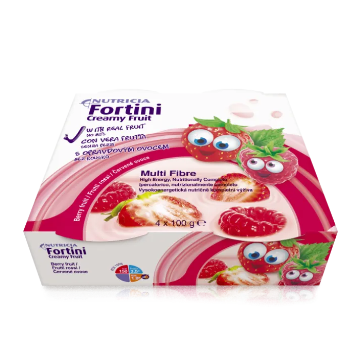 Fortini Creamy Fruit Frutti Rossi Nutricia 4x100g