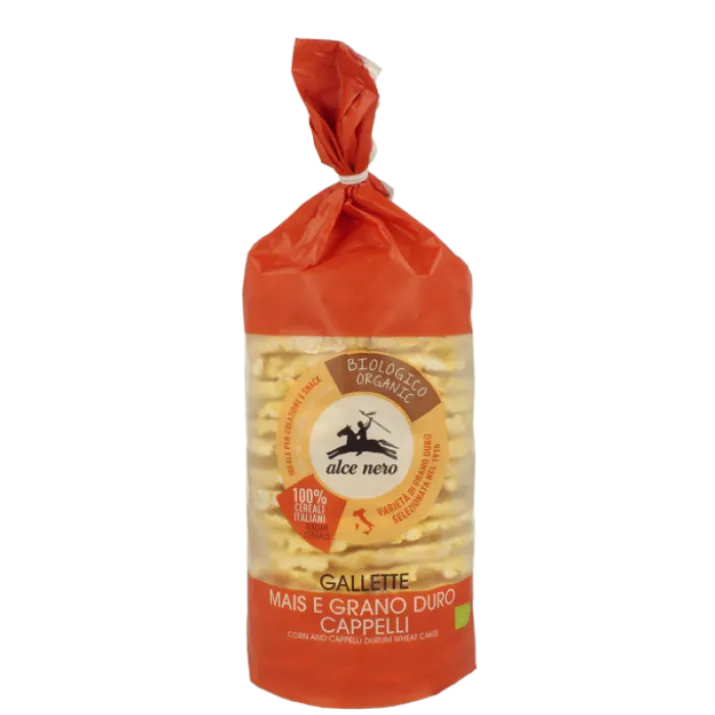 Gallette Mais E Grano Duro Cappelli Biologiche Alce Nero 100g