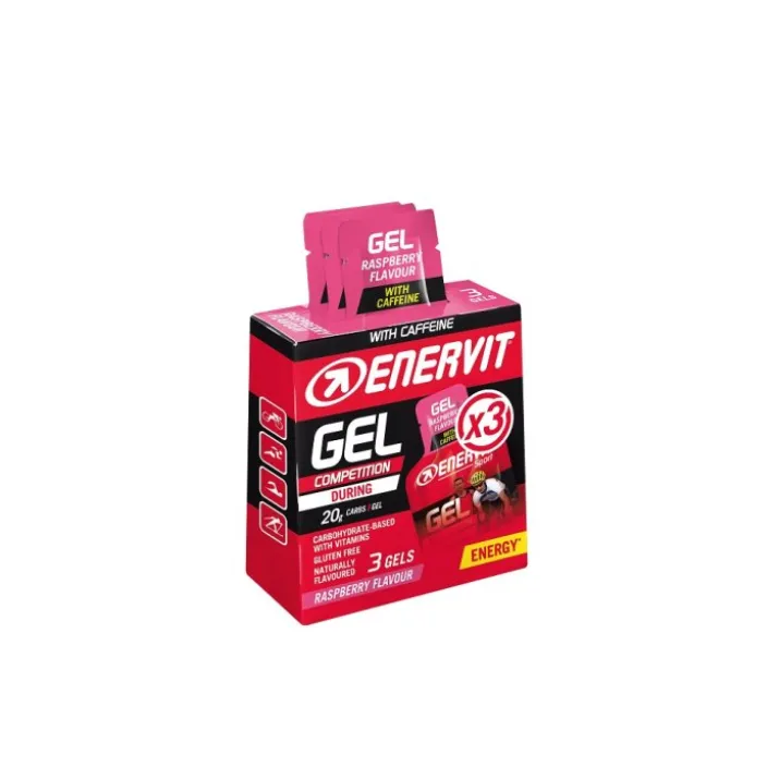 Gel Competition Raspberry Con Caffeina Enervit 3 Gels
