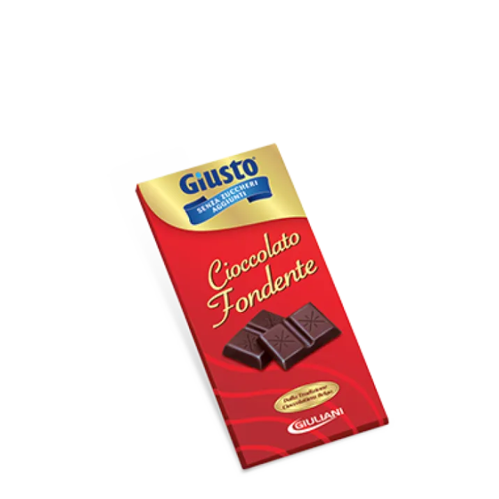 Giusto Senza Zuccheri Aggiunti Cioccolato Fondente Giuliani 85g