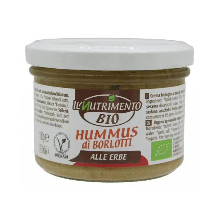 Il Nutrimento Hummus Di Borlotti Alle Erbe 180g