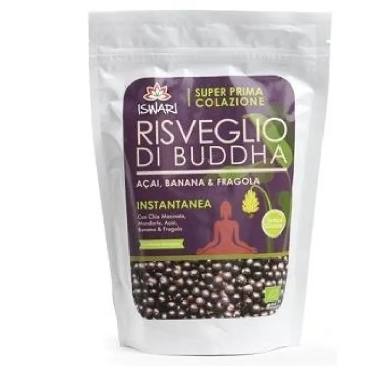 Iswari Risveglio Di Buddha Bio Açai Banana Fragola Super Prima Colazione Istantanea 360g