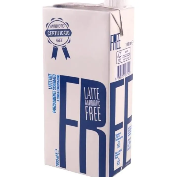 Latte UHT Parzialmente Scremato Senza Antibiotico 1000ml