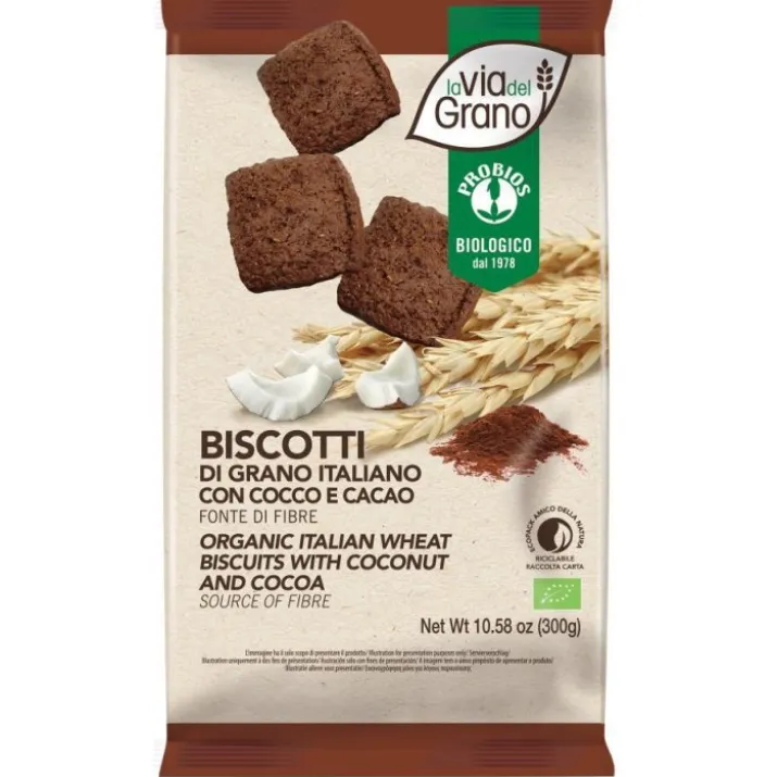 La Via Del Grano Biscotti Cocco E Cacao Probios 300g