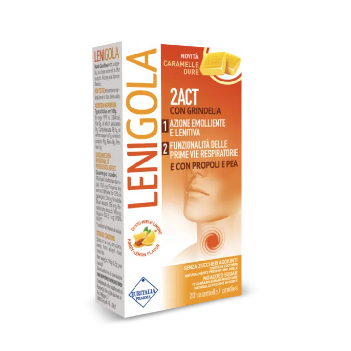 Lenigola 2ACT Caramelle Dure 20 Pezzi