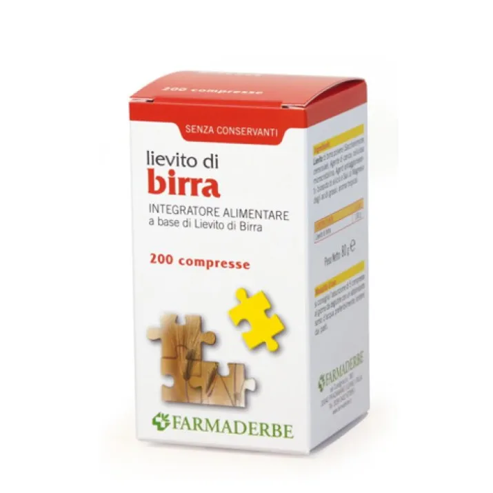 Lievito di Birra Farmaderbe 200 Compresse