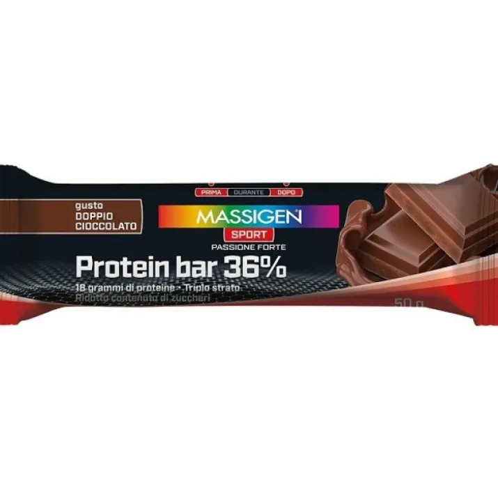 Massigen Barretta Proteica 36% Doppio Cioccolato