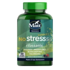 Matt No Stress, 30 Pastiglie Gommose per Benessere Mentale