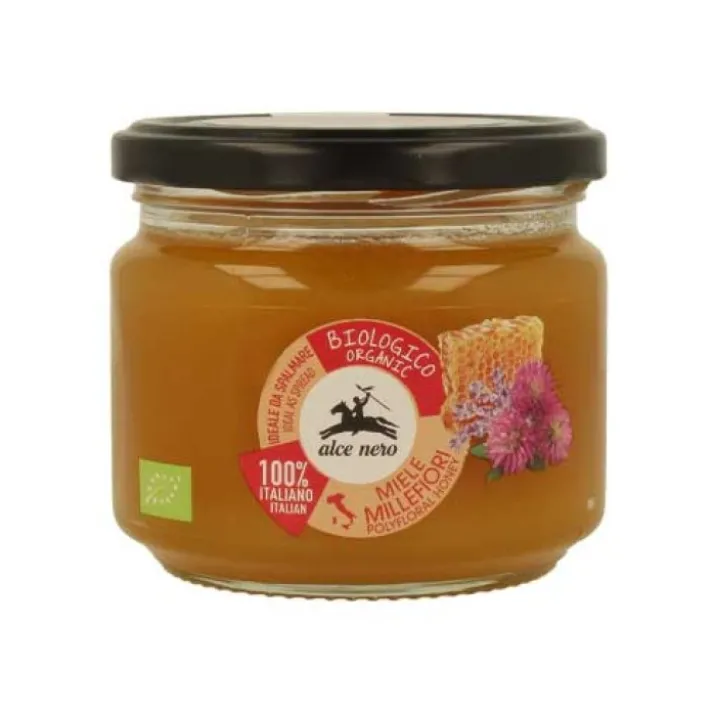 Miele Millefiori Italiano Biologico Alce Nero 300g