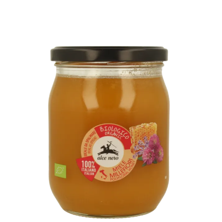 Miele Millefiori Italiano Biologico Alce Nero 700g