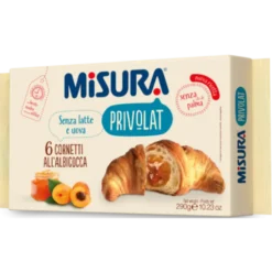 Misura Privolat Cornetti All Albicocca Senza Latte Senza Olio Di Palma 290g
