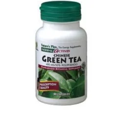 Nature's Plus Herbal Actives Chinese Green Tea (Te Verde Cinese) Integratore Alimentare 60 Capsule