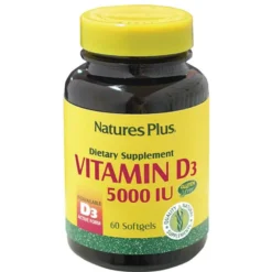 Natures Plus Vitamina D3 5000 Ui Integratore Alimentare 60 Capsule