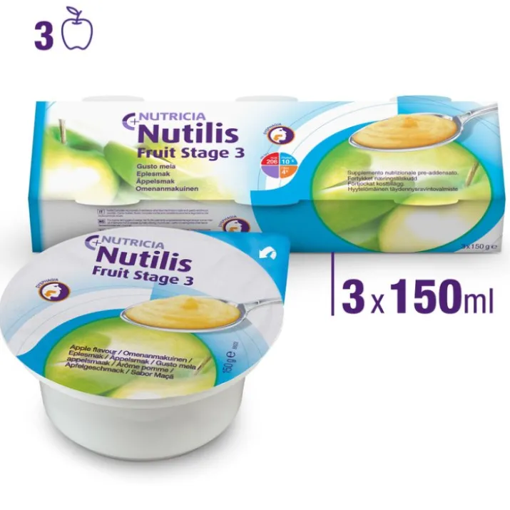 Nutilis Fruit Stage3 Mela Nutricia 3x150g