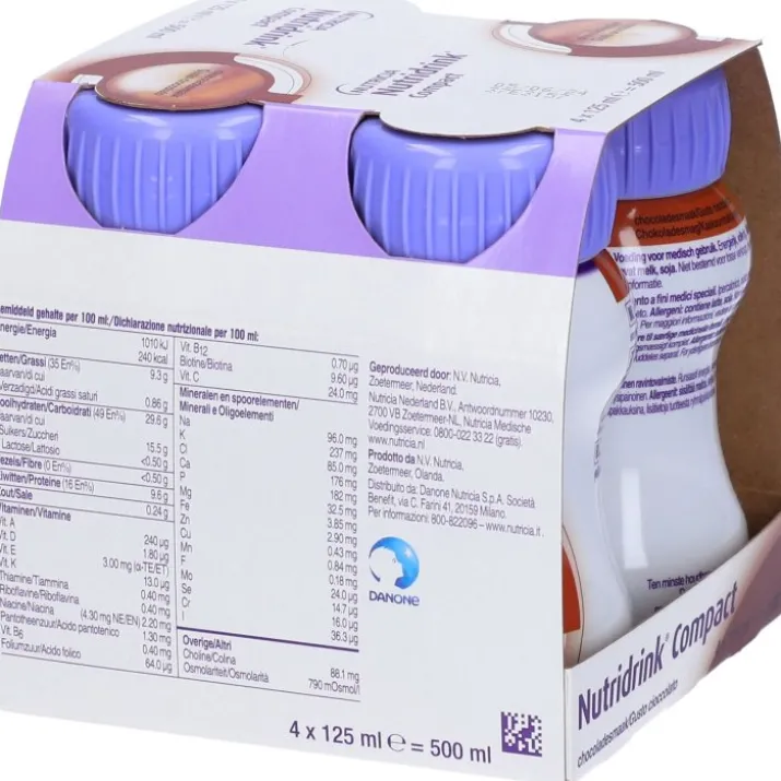 Nutridrink Compact Cioccolato Nutricia 4x125ml