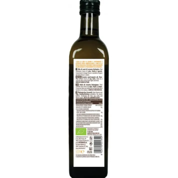 Olio Di Semi Di Sesamo Il Nutrimento Bio 500ml