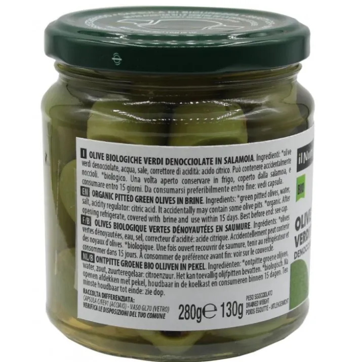 Olive Verdi In Salamoia Il Nutrimento Bio 280g
